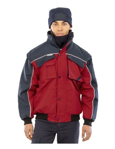 R-RE71A-Blouson de pilote résistant à manches zippées Work-guard™ 2